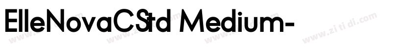 ElleNovaCStd Medium字体转换
